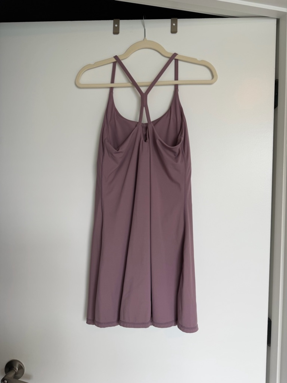 Halara Mauve Athletic Dress Size Medium – Built-In Shorts, Strappy Back